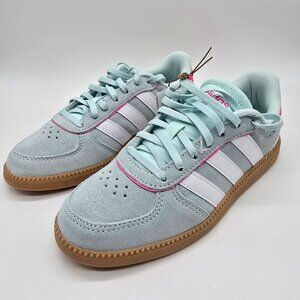 Adidas Breaknet Sleek J – Kids Sneakers (Light Blue / Pink)